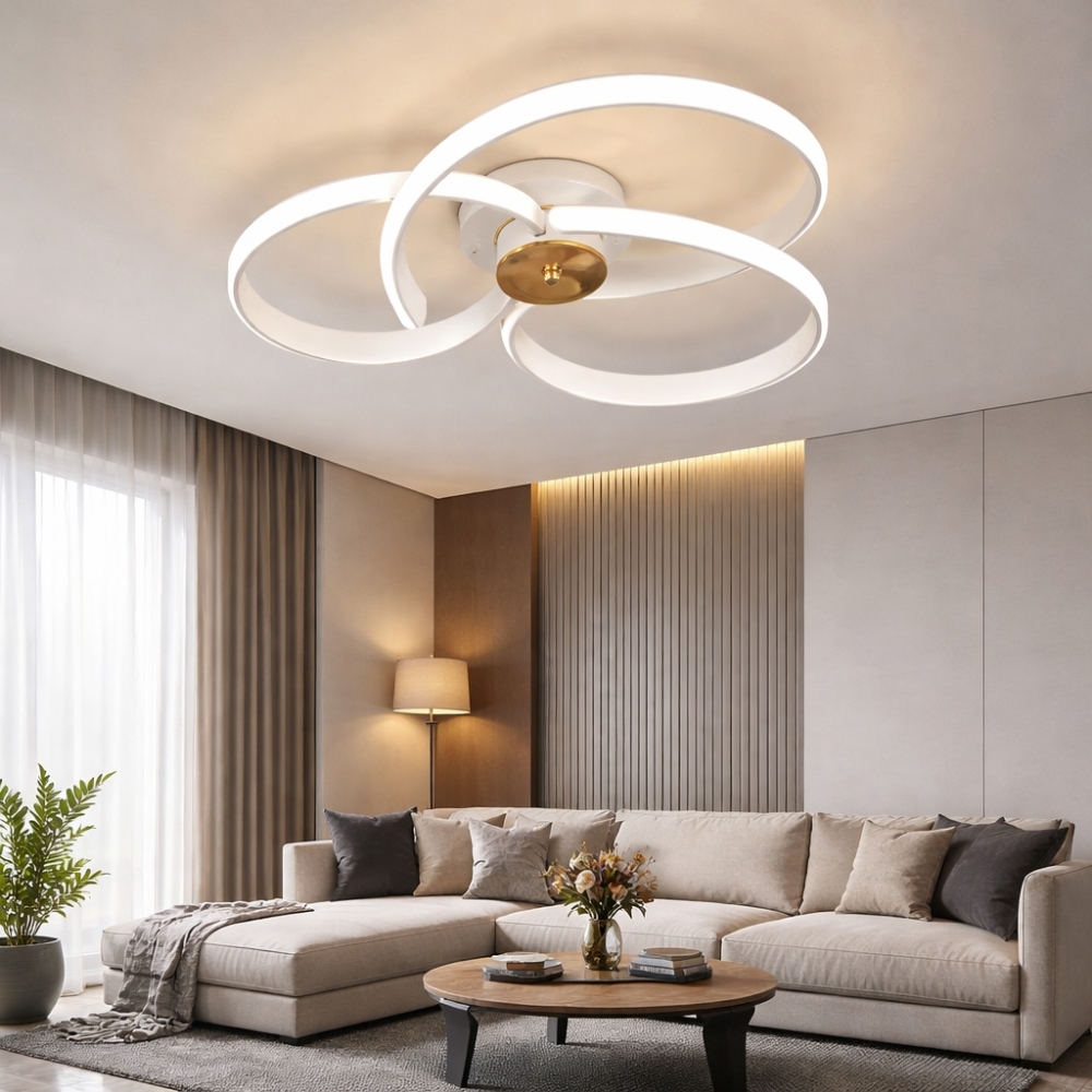 Lustra LED Moderna 228W cu trei tipuri de lumina si telecomanda, ACR-8048