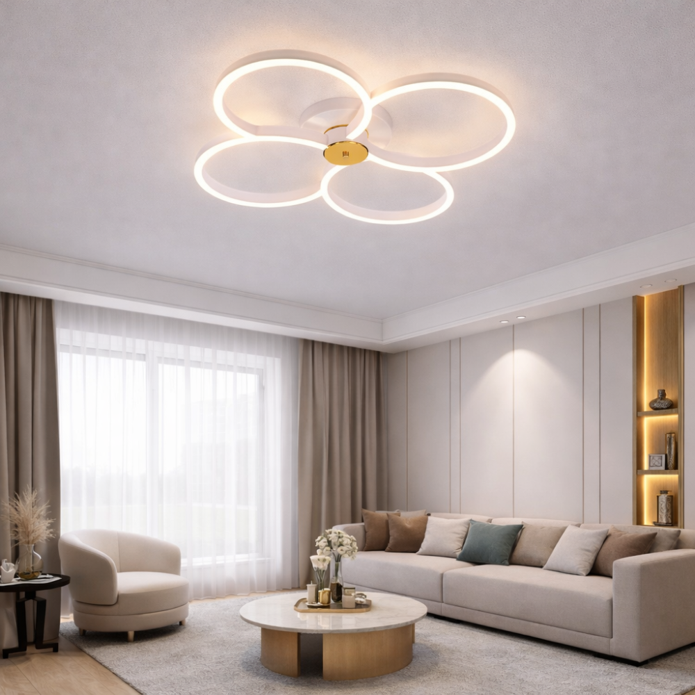 Lustra LED Moderna 280W cu trei tipuri de lumina si telecomanda, ACR-8047