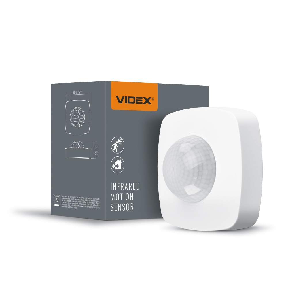 Senzor de miscare si lumina PIR VIDEX VL-SPC24W 1200W