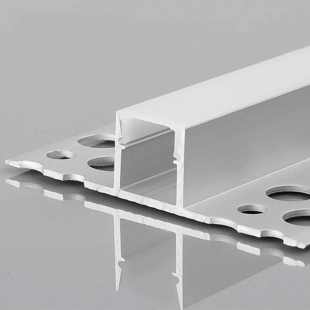 Profil LED incastrat sub tencuiala 3m, latime 1.3 cm, aluminiu