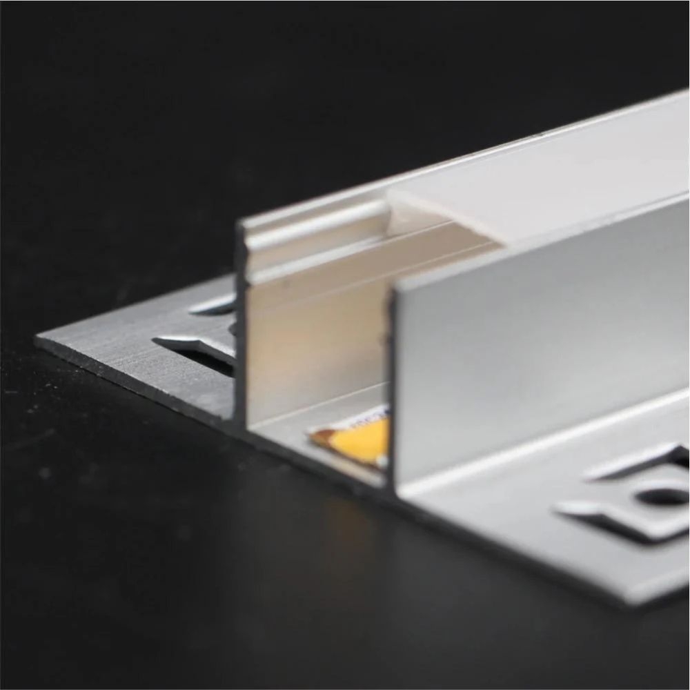 Profil LED incastrat sub tencuiala 3m, latime 1.3 cm, aluminiu