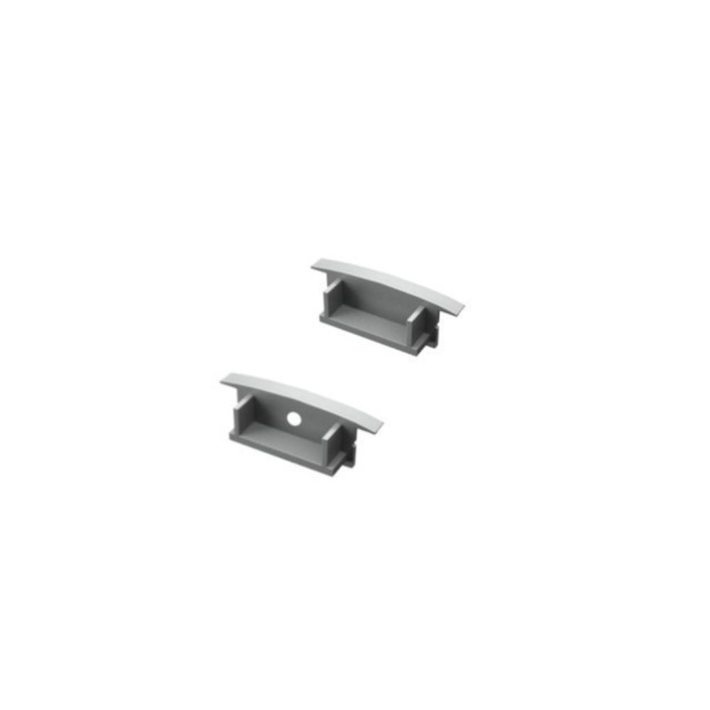 Profil LED încastrat din aluminiu, 3 metri, 29 mm lățime, compatibil benzi LED, PROFILE-R2 argintiu