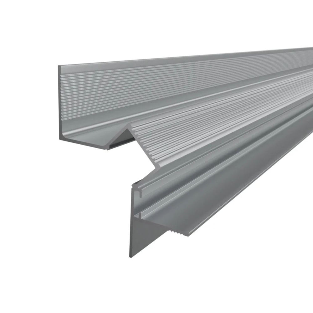Profil Shadow Gap LED aluminiu 2m canal 15mm unghi 45 fara dispersor WALL-GLOW 45 LP507