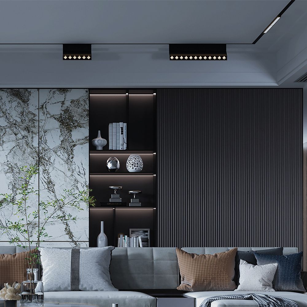 Proiector Sina Magnetica 18W, Multiled Reglabil, Negru (4200K)