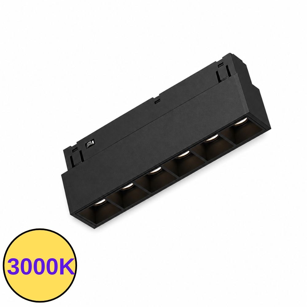 Proiector Linear Multiled 6W MG20-Magnus 3000K Negru ProLed