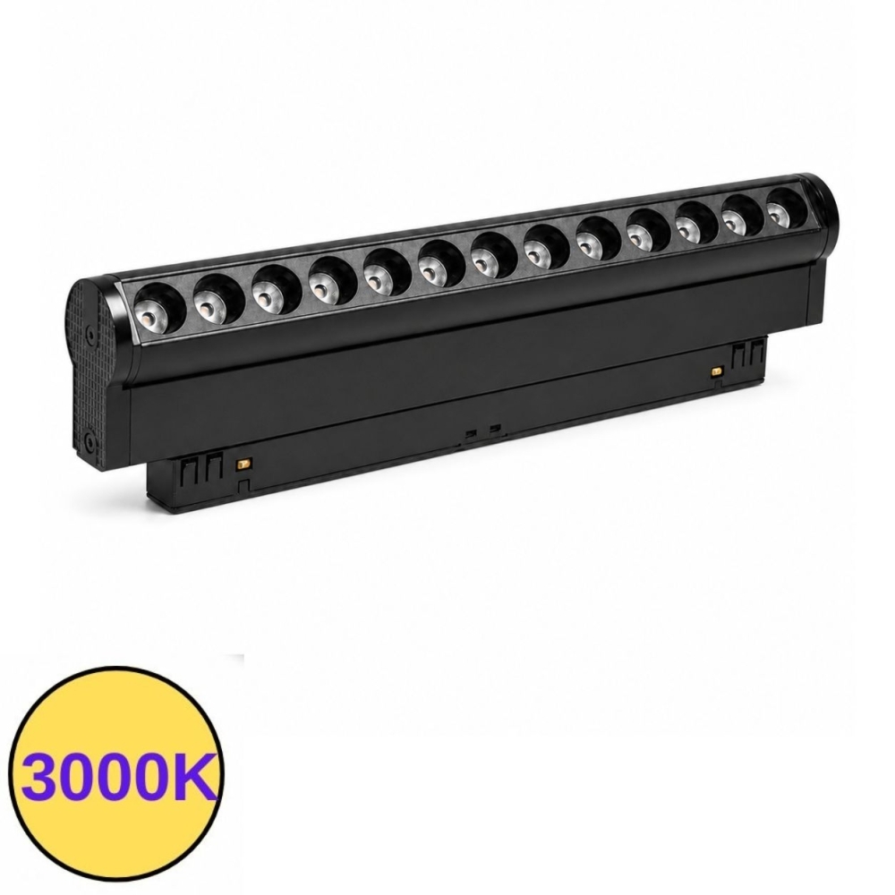 Proiector sina magnetica MG20 Magnus 12W multiled rotativ 3000K negru PRO-MAG-L8014