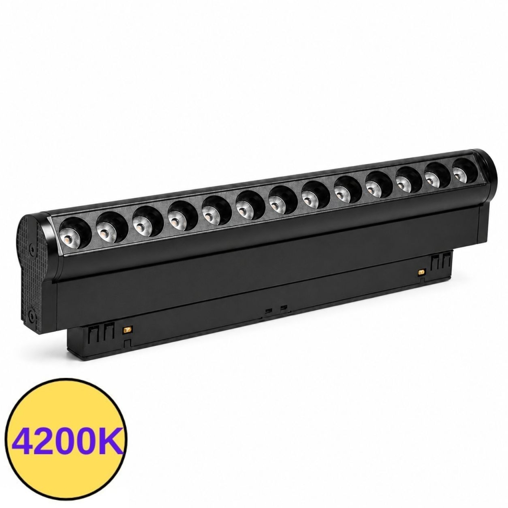 Proiector sina magnetica MG20 Magnus 12W multiled rotativ 4200K negru PRO-MAG-L9014