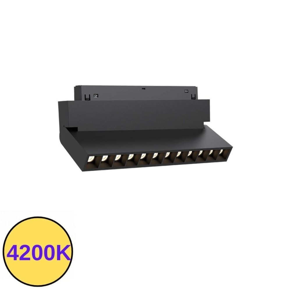 Proiector sina magnetica MG20 Magnus 12W reglabil 4200K negru PRO-MAG-L9011