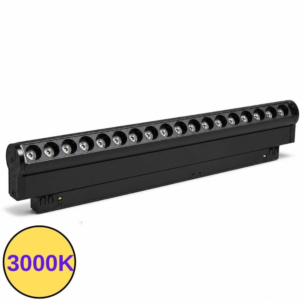 Proiector sina magnetica MG20 Magnus 18W multiled rotativ 3000K negru PRO-MAG-L8015