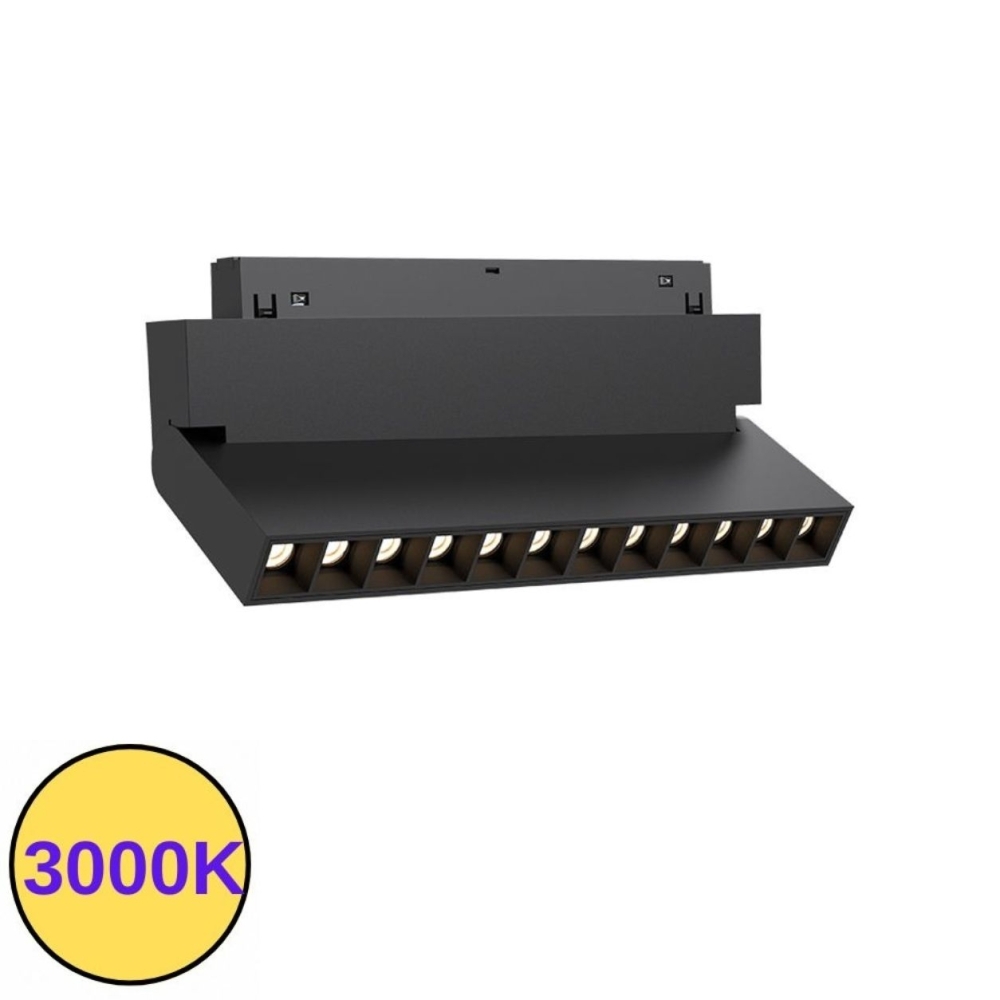 Proiector sina magnetica MG20 Magnus 18W reglabil 3000K negru PRO-MAG-L8012