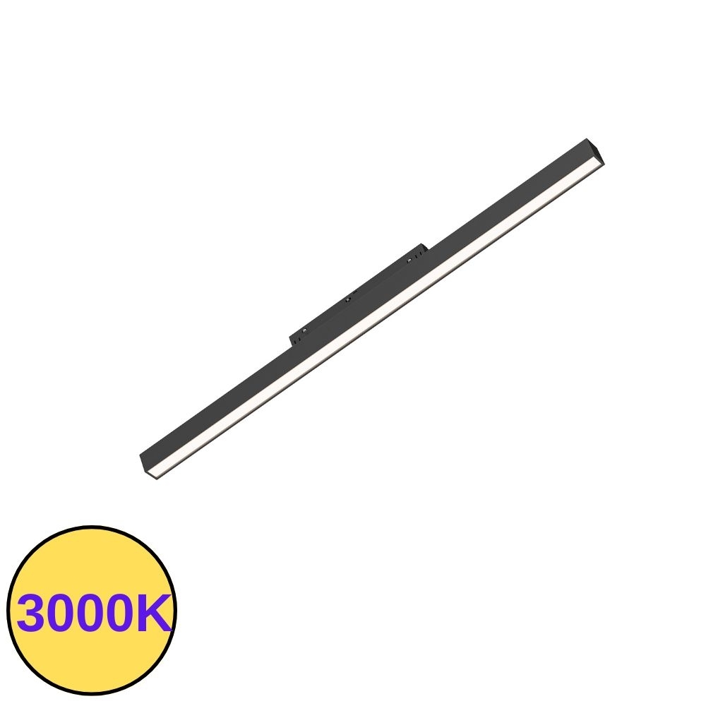 Proiector sina magnetica MG20 Magnus 25W incastrat 3000K negru PRO-MAG-L8009