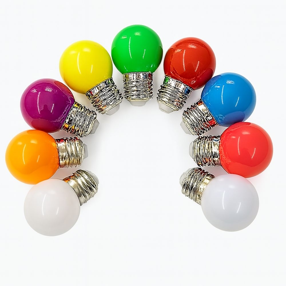 Set BecurI LED G45 1W Color Dulie E27