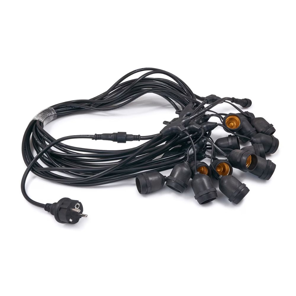 Kit Ghirlanda 20m 40 becuri LED cu sufa, bride si intinzator