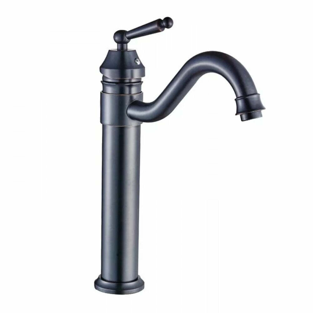 Baterie lavoar Retro Elegance, din alama, negru antichizat