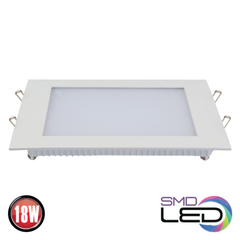 Spot 18W Led patrat incastrat rigips, 220-240V (6400K)