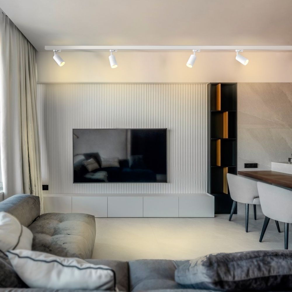 Proiectior LED sina Monofazica VIDEX-GU10-LONZO-ALB