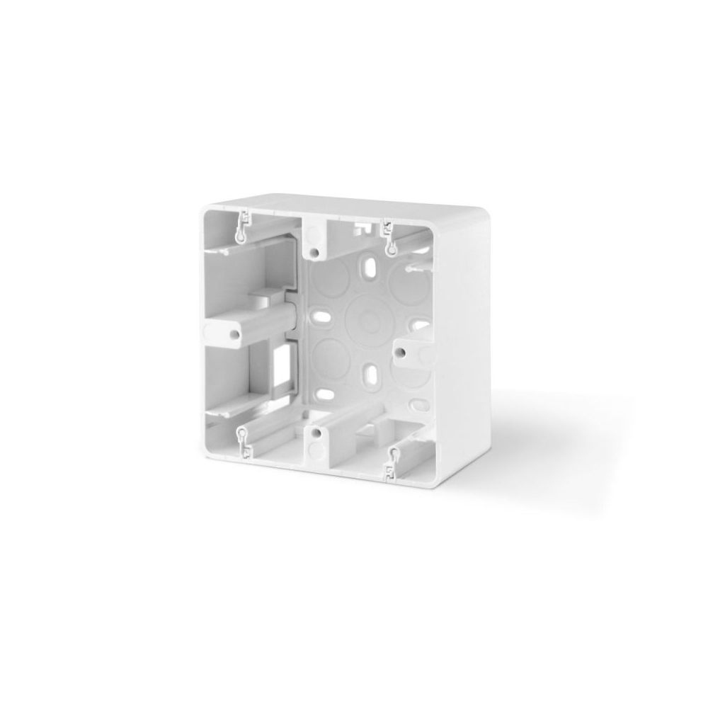 Surface mounting box single white VIDEX BINERA