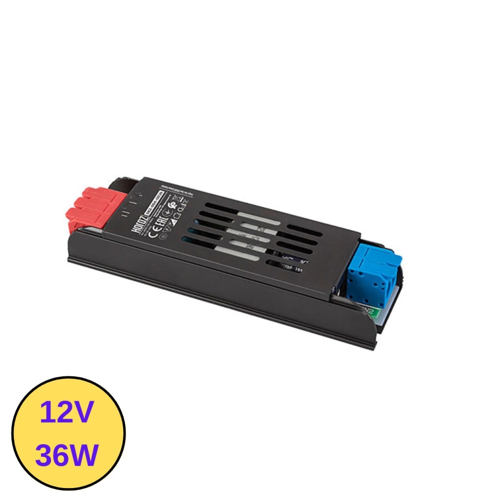Transformator Bandă LED 12V, 36W, 3A, IP20, Carcasă Slim, VESPA-36