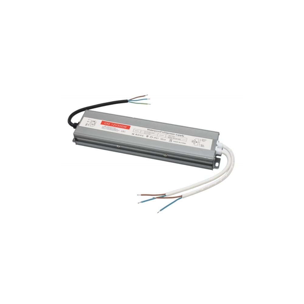 Transformator Banda LED 12V 500W 41.6A Slim IP67 Alimentator Exterior Aluminiu