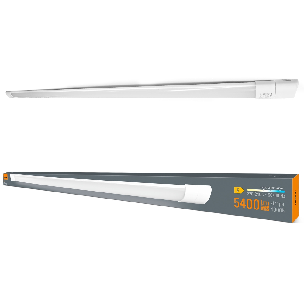 Corp liniar LED VIDEX BN02, 150 cm, 45W / 40W / 35W, 5400 lm, CCT 4000K / 5000K / 6500K, VL-BN02-4515CW