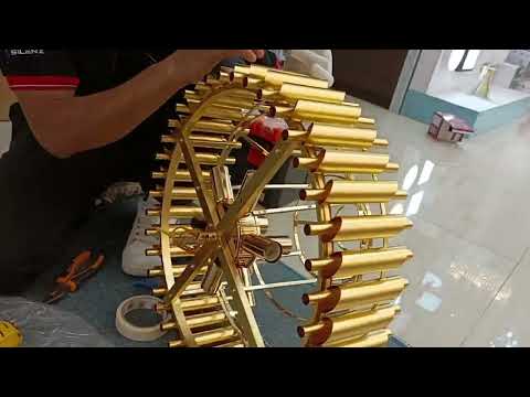 Candelabru Grandeur Glow 500, iluminat modern, E14, auriu cu negru