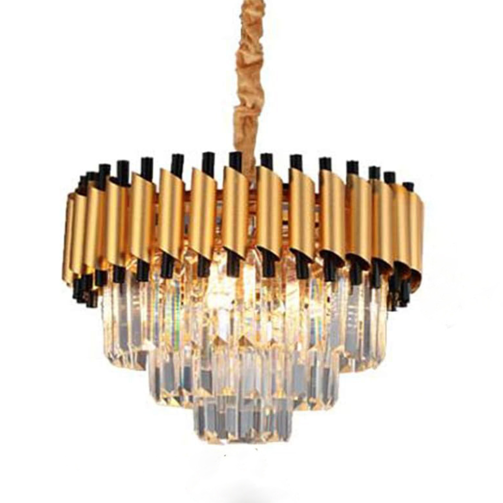 Candelabru Grandeur Glow 500, iluminat modern, E14, auriu cu negru