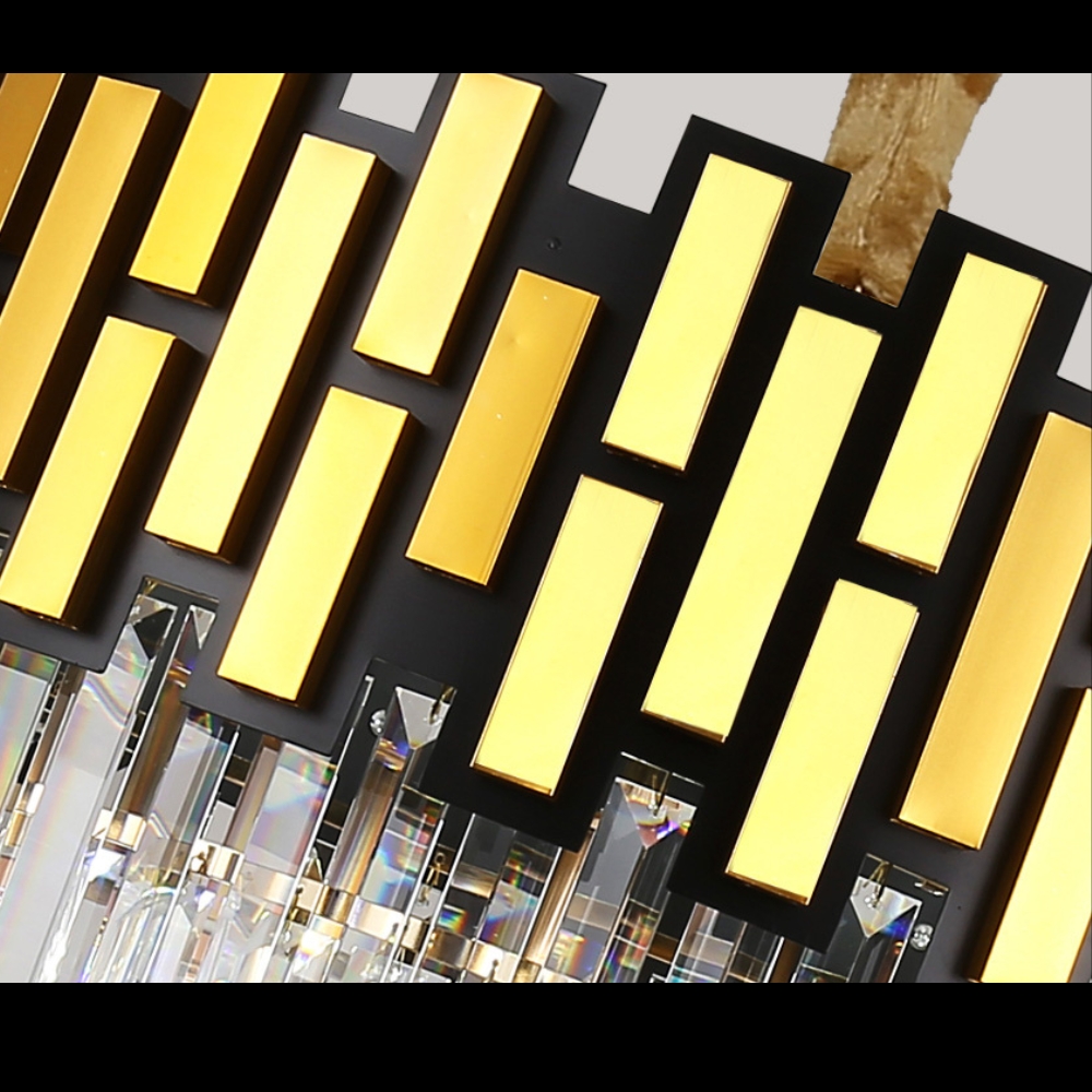 Candelabru Dazzling Crystal 500, iluminat modern, E14, auriu