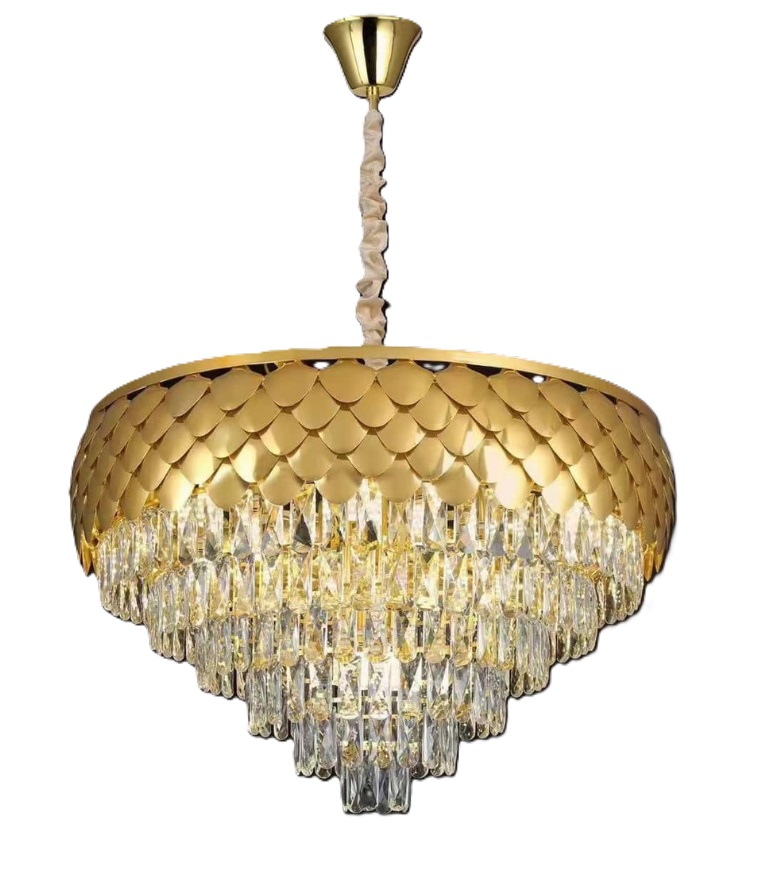 Candelabru Royal Golden 600, iluminat modern, E14, auriu