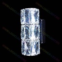 Aplica De Perete Cu Cristale In Forma Dreptunghiulara, Intensitatea Reglabila,  3000K/4000K/6500K, 2 Faze De Iluminat 24W(12W+12W)