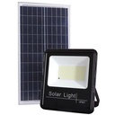 Proiector Solar Led 200W, Iluminat Perimeral, cu Panou Solar 6V 20W, Acumulator 20000mA, si Telecomanda, Negru