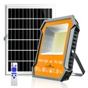 Proiector Led cu Incarcare Solara 200W, Panou Solar 6V 2x12W, Acumulator 3,2V 24000mA cu Telecomanda
