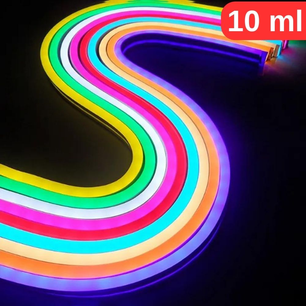 Furtun Led Luminos Neon Flex 10M, Lumina RGB Multicolor, IP65
