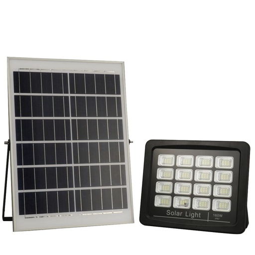 [LOG-MTX-160W] Proiector Solar Led 160W, Iluminat Perimeral, cu Panou Solar 5V 20W, Acumulator 20000mA, Led SMD5730 143 buc