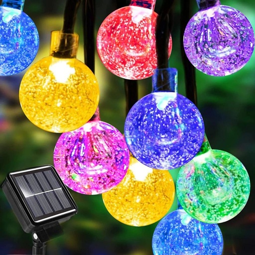 [LOG-SL006C] Instalatie Solara cu 50 Globuri Cristal Led lumina Multicolora