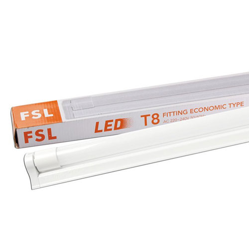 [FSLV06-9W 6500K] Tub Led Transparent Cu Suport Complet Fsl 9W 60Cm Lumina Rece